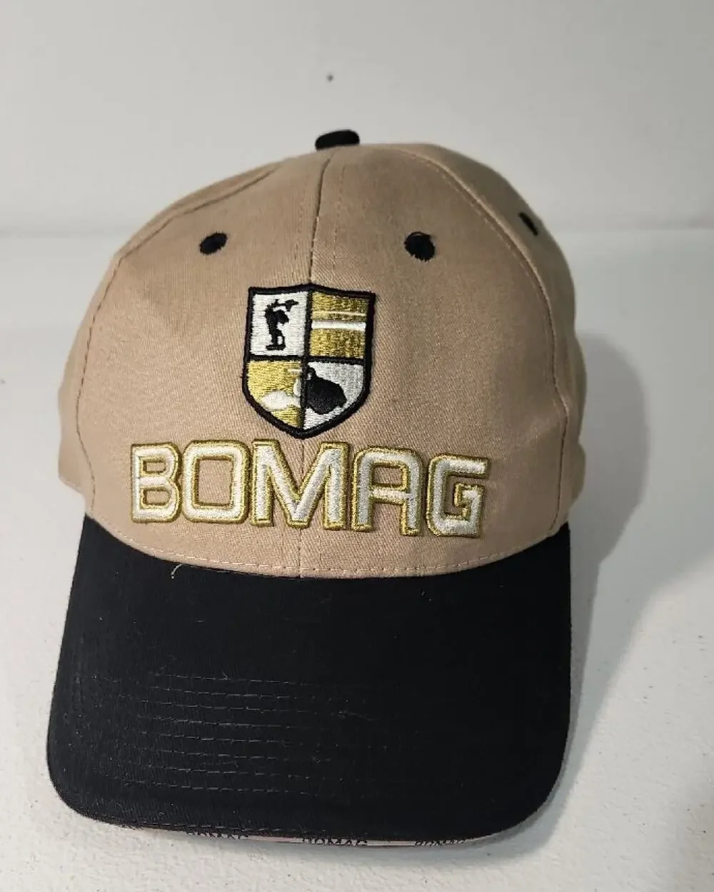 Vtg Bomag Hat Adjustable Strapback Cap